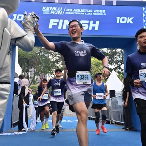 Race photo from KEMLU RUN 2026