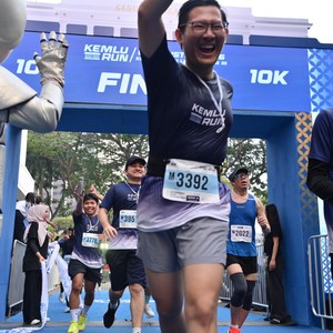 Race photo from KEMLU RUN 2026