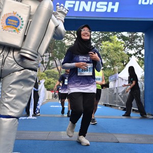 Race photo from KEMLU RUN 2026