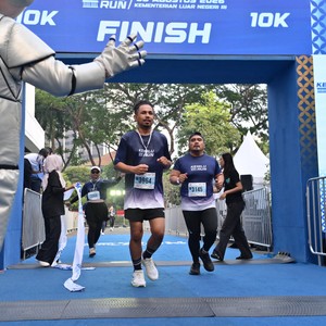 Race photo from KEMLU RUN 2026