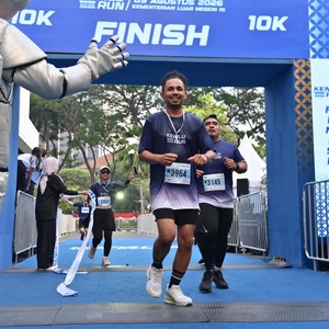 Race photo from KEMLU RUN 2026