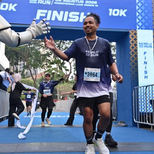 Race photo from KEMLU RUN 2026
