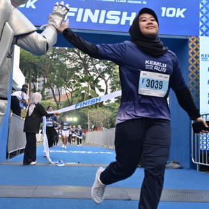 Race photo from KEMLU RUN 2026