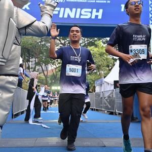 Race photo from KEMLU RUN 2026