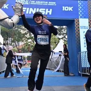 Race photo from KEMLU RUN 2026