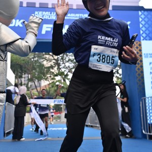 Race photo from KEMLU RUN 2026
