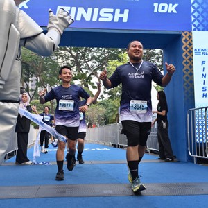 Race photo from KEMLU RUN 2026