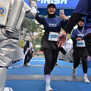 Race photo from KEMLU RUN 2026