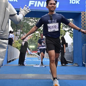 Race photo from KEMLU RUN 2026