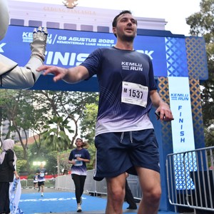 Race photo from KEMLU RUN 2026