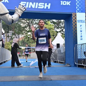Race photo from KEMLU RUN 2026