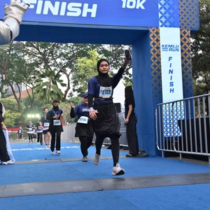 Race photo from KEMLU RUN 2026
