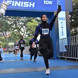 Race photo from KEMLU RUN 2026