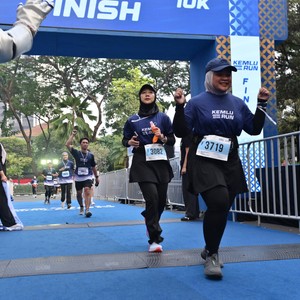 Race photo from KEMLU RUN 2026