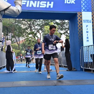 Race photo from KEMLU RUN 2026