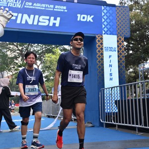 Race photo from KEMLU RUN 2026