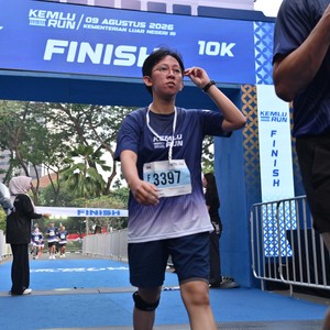 Race photo from KEMLU RUN 2026