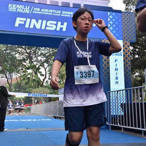 Race photo from KEMLU RUN 2026