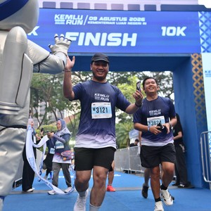 Race photo from KEMLU RUN 2026