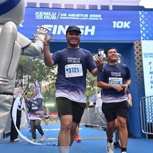 Race photo from KEMLU RUN 2026
