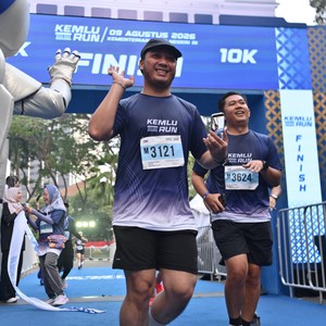 Race photo from KEMLU RUN 2026