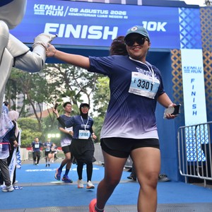 Race photo from KEMLU RUN 2026