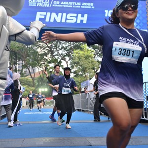 Race photo from KEMLU RUN 2026