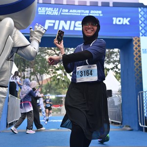 Race photo from KEMLU RUN 2026