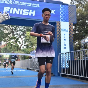 Race photo from KEMLU RUN 2026