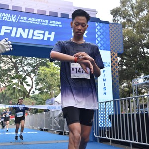 Race photo from KEMLU RUN 2026