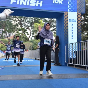 Race photo from KEMLU RUN 2026