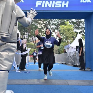 Race photo from KEMLU RUN 2026