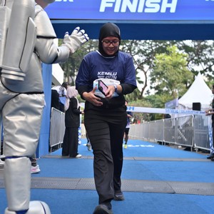 Race photo from KEMLU RUN 2026