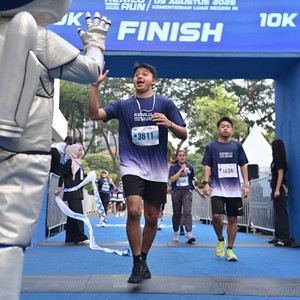 Race photo from KEMLU RUN 2026