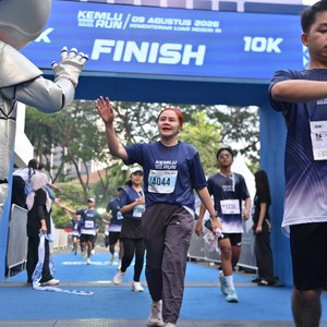 Race photo from KEMLU RUN 2026