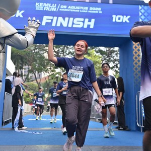 Race photo from KEMLU RUN 2026
