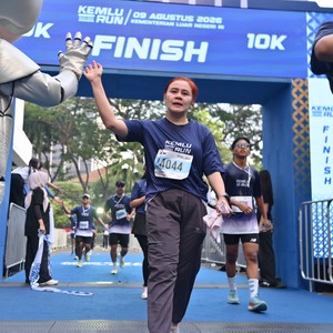 Race photo from KEMLU RUN 2026