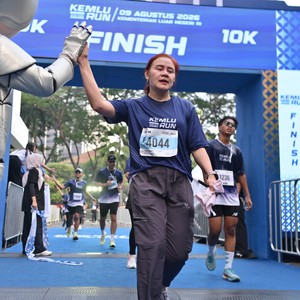 Race photo from KEMLU RUN 2026