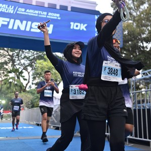 Race photo from KEMLU RUN 2026