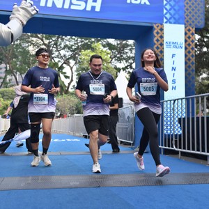 Race photo from KEMLU RUN 2026