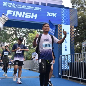 Race photo from KEMLU RUN 2026