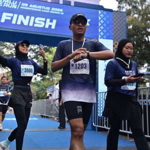 Race photo from KEMLU RUN 2026