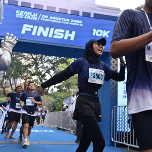 Race photo from KEMLU RUN 2026