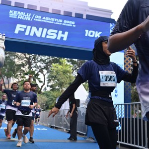 Race photo from KEMLU RUN 2026