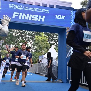Race photo from KEMLU RUN 2026