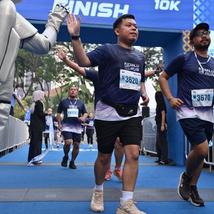 Race photo from KEMLU RUN 2026