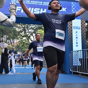 Race photo from KEMLU RUN 2026