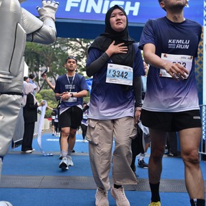 Race photo from KEMLU RUN 2026