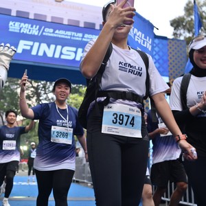 Race photo from KEMLU RUN 2026