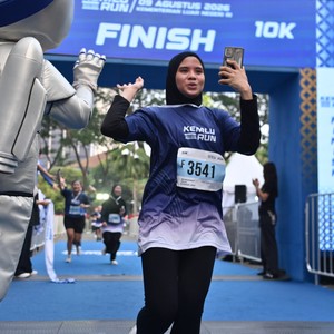 Race photo from KEMLU RUN 2026
